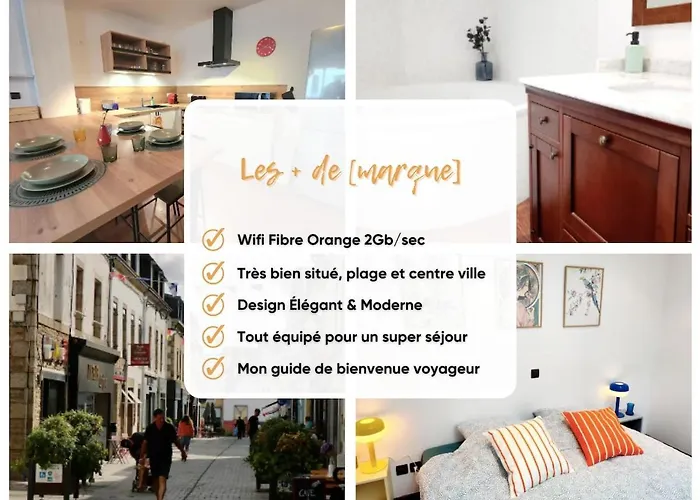 Maison Centre Ville Proche Plage Wifi